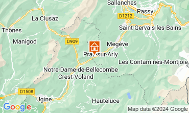 Map Praz sur Arly Chalet 122698