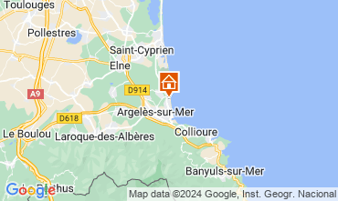 Map Argeles sur Mer Apartment 93461