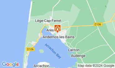 Map Andernos les Bains Self-catering property 81528