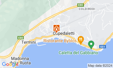 Map Ospedaletti Apartment 89496
