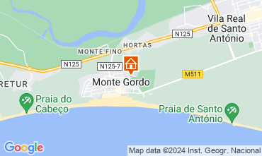 Map Monte Gordo Apartment 123766