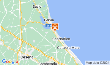 Map Cervia Apartment 107587