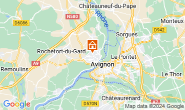 Map Avignon Villa 128558