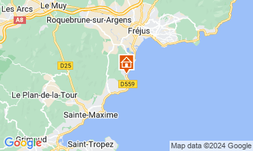 Map Saint Aygulf Apartment 125075