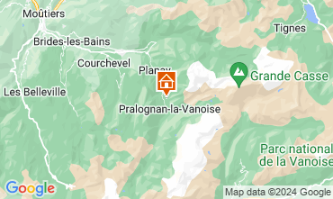 Map Pralognan la Vanoise Chalet 44318