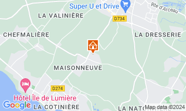 Map Saint Pierre d'Olron Villa 84404