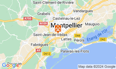 Map Montpellier Apartment 120973