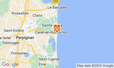 Map Canet-en-Roussillon Apartment 113306