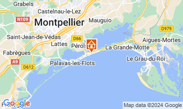 Map Carnon Plage Apartment 125240