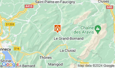 Map La Clusaz Chalet 72056