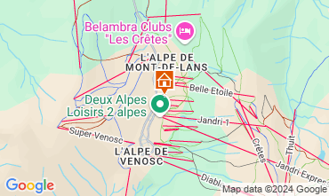 Map Les 2 Alpes Apartment 1219