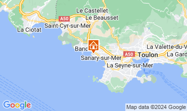 Map Sanary-sur-Mer Apartment 128564