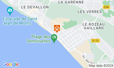 Map Saint Jean de Monts Apartment 50925