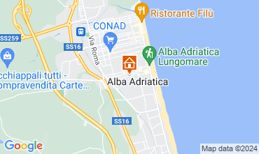 Map Alba Adriatica Apartment 118596