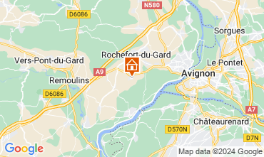 Map Villeneuve lez Avignon Villa 123383