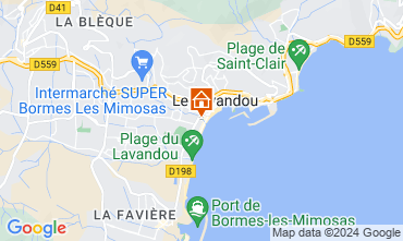 Map Le Lavandou Studio 105610