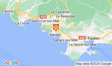 Map Bandol Apartment 125954