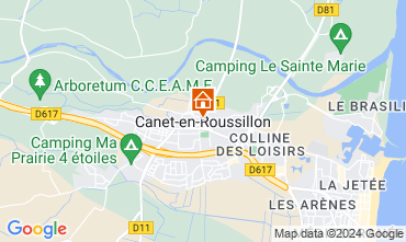 Map Canet-en-Roussillon Villa 94572