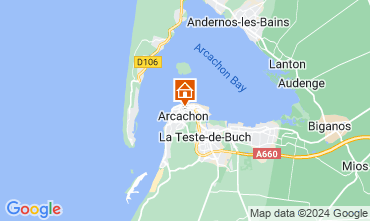 Map Arcachon Apartment 109694