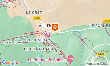 Map Val d'Isre Apartment 125761
