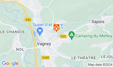 Map Vagney Self-catering property 77185