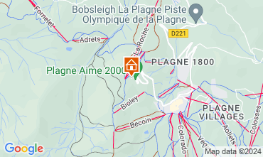 Map La Plagne Studio 122075