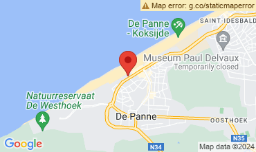 Map De Panne Apartment 9558