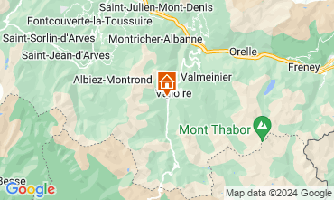 Map Valloire Apartment 3413