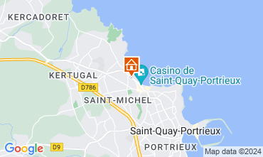 Map Saint Quay Portrieux Apartment 128236