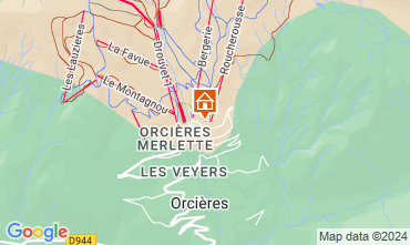 Map Orcires Merlette Apartment 125907
