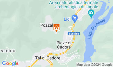 Map Cortina d'Ampezzo Apartment 105108