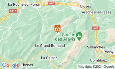 Map Le Grand Bornand Apartment 128056