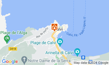 Map Calvi Apartment 120934