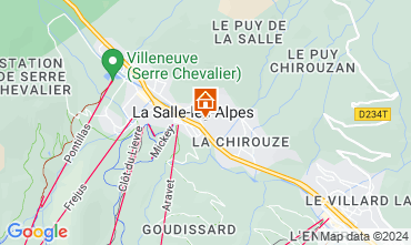 Map Serre Chevalier Apartment 58839