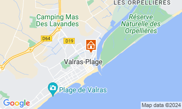 Map Valras-Plage Apartment 109062