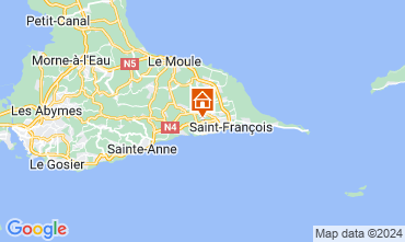 Map Saint Francois Self-catering property 127749