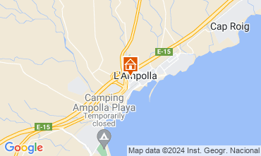 Map L'ampolla Apartment 55620