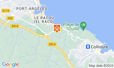 Map Argeles sur Mer House 91008