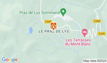 Map Praz de Lys Sommand Apartment 128000