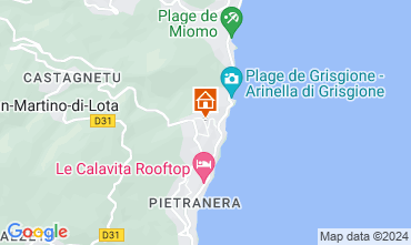 Map Bastia Apartment 127259