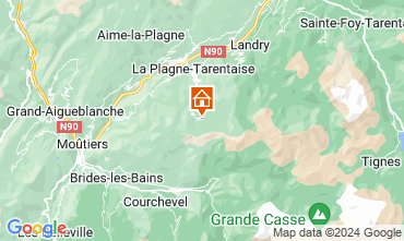 Map La Plagne Chalet 2151