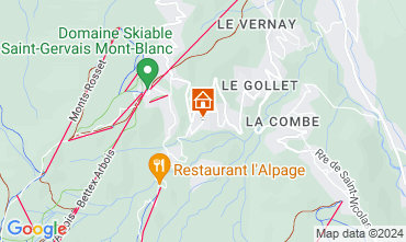 Map Saint Gervais Mont-Blanc Chalet 2585