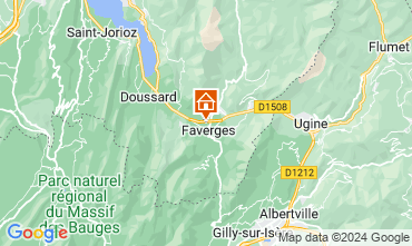 Map Annecy Self-catering property 129066