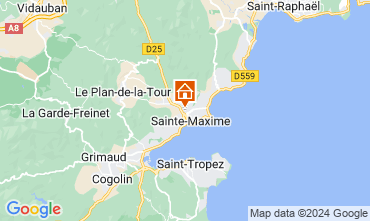 Map Sainte Maxime Villa 100051