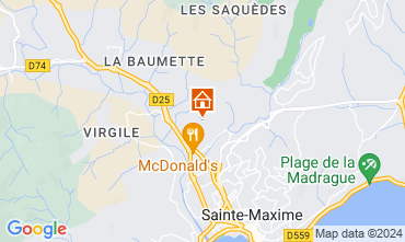 Map Sainte Maxime Villa 100051