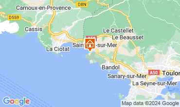 Map Saint Cyr sur Mer Apartment 127561