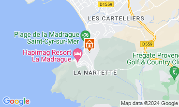 Map Saint Cyr sur Mer Apartment 127561