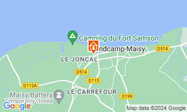 Map Grandcamp-Maisy Self-catering property 128449