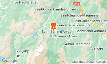 Map Saint Sorlin d'Arves Chalet 2686