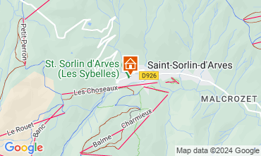 Map Saint Sorlin d'Arves Chalet 2686